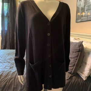 lane bryant black cardigan